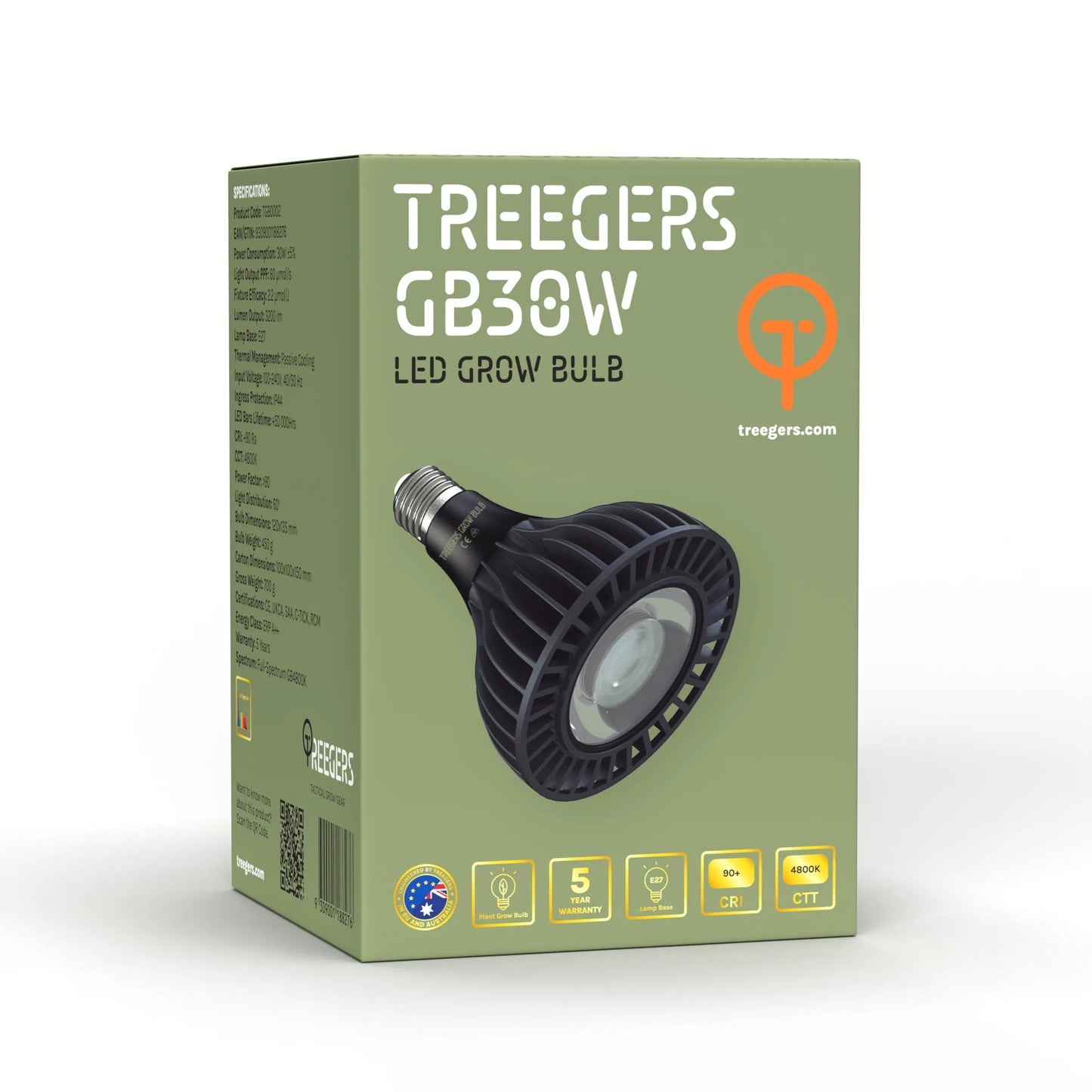 Treegers GB30W LED Grow Bulb