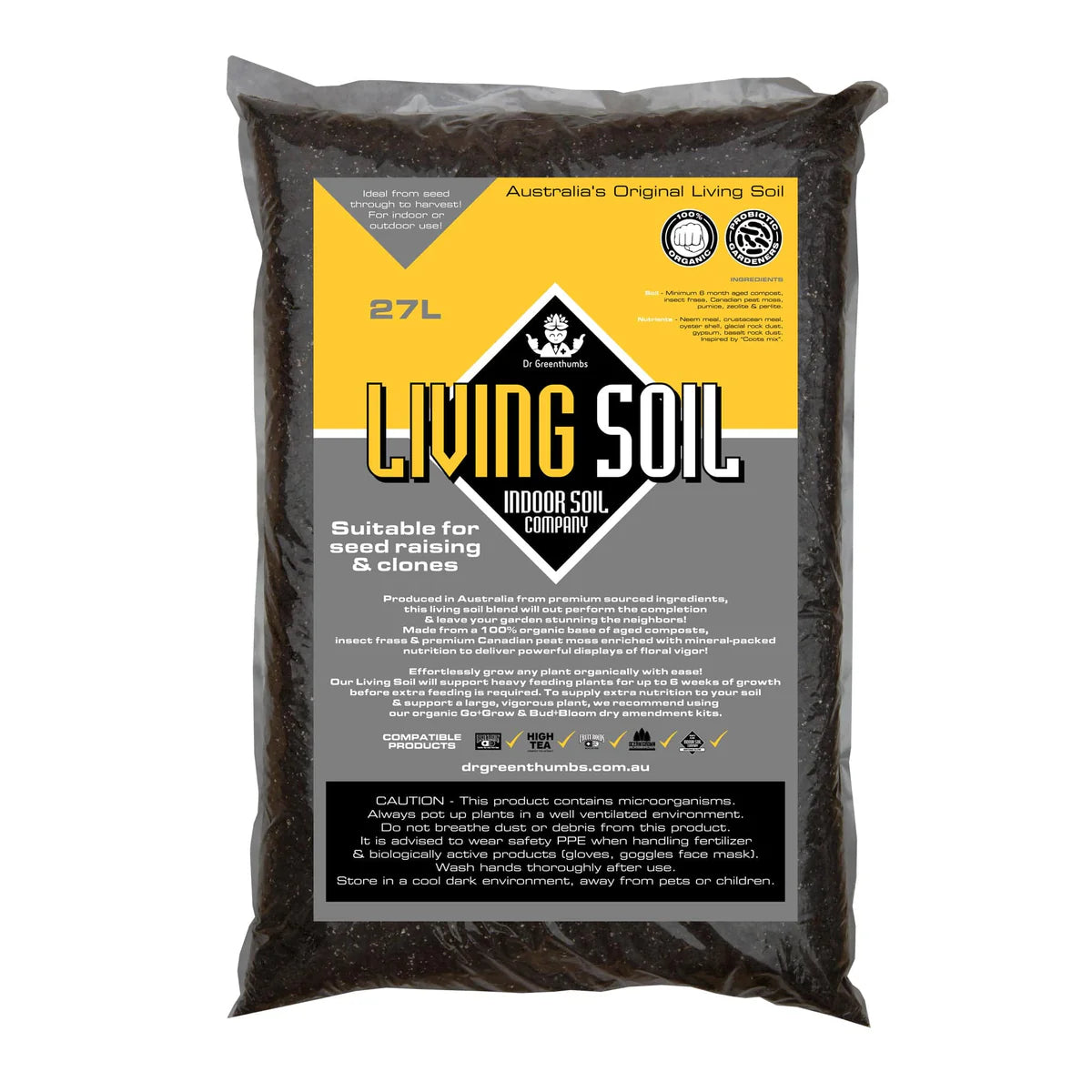 Dr Greenthumbs Living Soil 27L